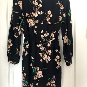 Dark Navy Floral Dress
